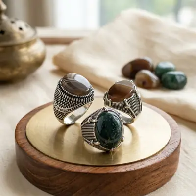 Turkish Design Silver Plated Men's Ring