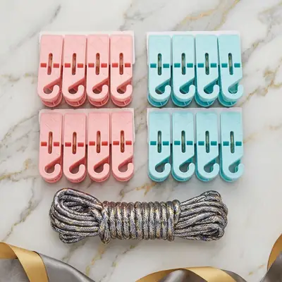 Stylish And Functional Designs Cloth Hanging Clips Pack thumbnail 2