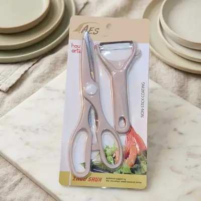2 In 1 Scissors Peeler Beautiful Set  thumbnail 2