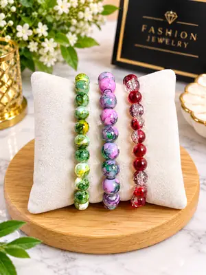 3 Pcs Funky Crystal Bracelet Modren Style