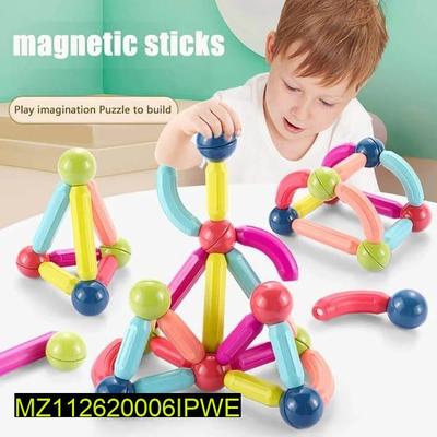 Magnetic Sticks Toy for Kids Safe Building Play thumbnail 5