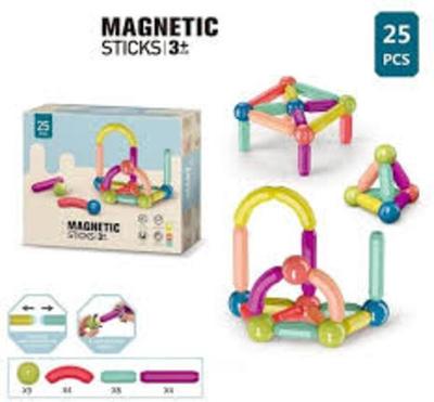 Magnetic Sticks Toy for Kids Safe Building Play thumbnail 2