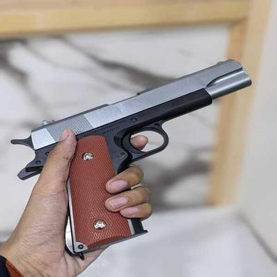 Sturdy Metal Toy Gun for Kids Birthday Party Play thumbnail 3