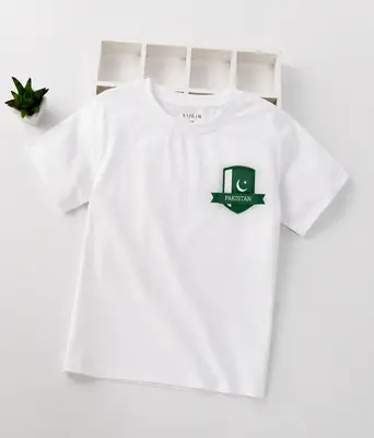 1 Pc Girl's Stitched Cotton Printed T-Shirt thumbnail 2