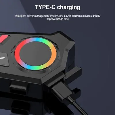 Wireless Helmet Earphones with RGB Light & GPS for Bikers in Pakistan thumbnail 3