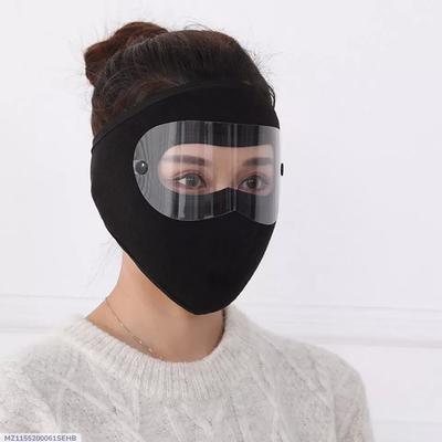 Weather Resistant Full Face Bike Mask Black Red Green thumbnail 5