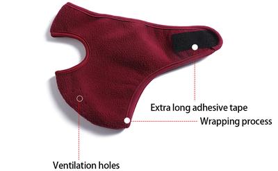 Weather Resistant Full Face Bike Mask Black Red Green thumbnail 4