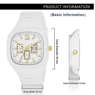 Men's Black Plastic Analogue Watch Lightweight Casual Wear thumbnail 4