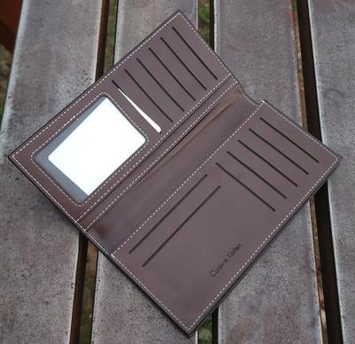 Men's Brown Leather Long Wallet CK thumbnail 2