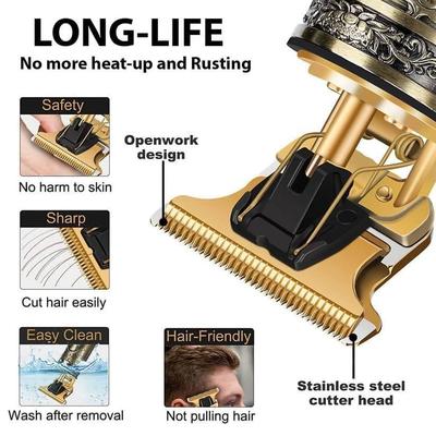 Premium Hair Beard Trimmer with 4 Combs & Rechargeable Battery thumbnail 6