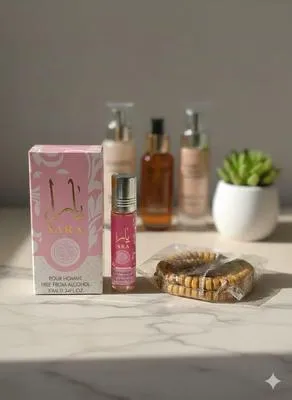 Yara Alcohol-Free Attar Pink 8ml Unisex With Tasbeeh