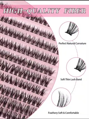 3 In 1 Eyelash Kit With Glue & Applicator, (Light weight Thin Eyelashes), 1 Pack  thumbnail 3