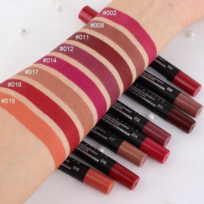 Matte Lip Pencil Pencil Set 6 Nude Shades Waterproof thumbnail 3