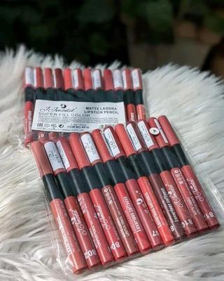 Matte Lip Pencil Pencil Set 6 Nude Shades Waterproof thumbnail 4