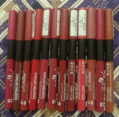 Matte Lip Pencil Pencil Set 6 Nude Shades Waterproof thumbnail 7
