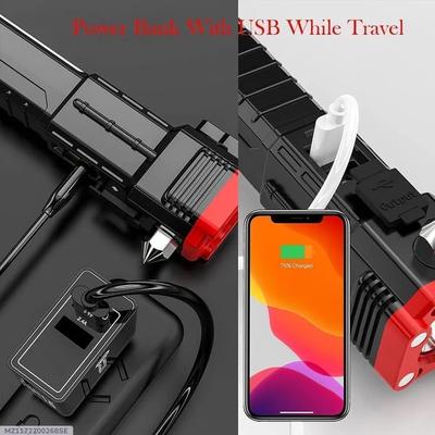 Rechargeable Self Defense LED Torch Light Black thumbnail 11