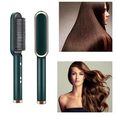 Hair Straightener Brush with 30s Heat & Anti-Scald Design thumbnail 4