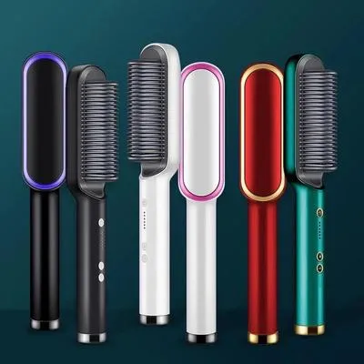 Hair Straightener Brush with 30s Heat & Anti-Scald Design thumbnail 6
