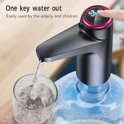 Modern One-Touch Water Dispenser Black ABS