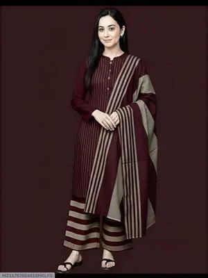 3 Pcs Women's Unstitched Printed Suit thumbnail 3