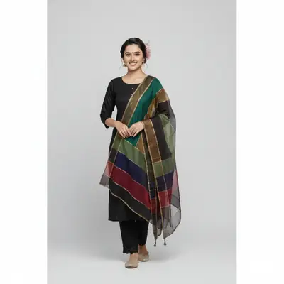 3 Pcs Women's Unstitched Plain Suit