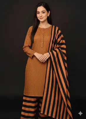  Sussi Marina Unstitched 3Pcs Printed Suit Women's