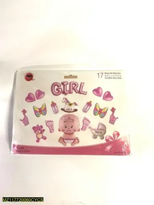 Newborn Baby Girl Theme Birthday Decor thumbnail 3