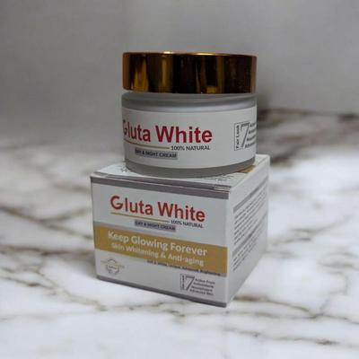 Gluta White Day & Night Cream 100% Natural Whitening & Anti-Aging – Markaz