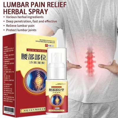Lumbar Spine Cold Gel Spray Herbal Pain Relief thumbnail 2