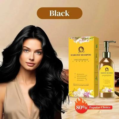 Hair Dye Shampoo Long Lasting Natural Brown thumbnail 2