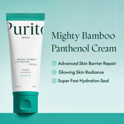 Purito Bamboo Panthenol Cream 100ml All Skin Types Brightening thumbnail 3
