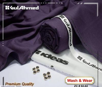 Purple Wash & Wear Suit for Men, No Ironing, Summer Wear thumbnail 3
