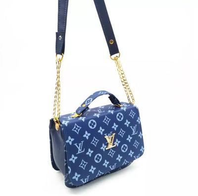 Pink Printed Crossbody Bag for Girls with Gold Chain Strap thumbnail 3