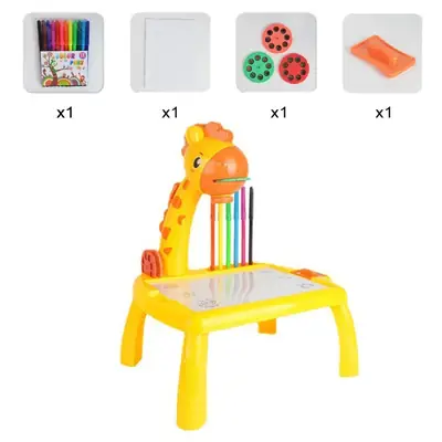 Girl's Plastic LED Projector Art Drawing Table thumbnail 5