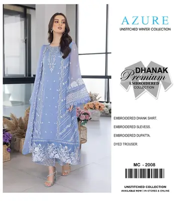 AZURE Unstitched Winter Collection
