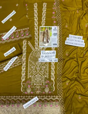 MAHNUR Women's Unstitched Premium Winter Collection 
