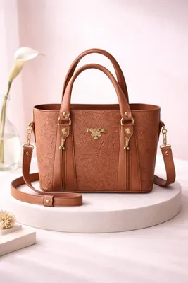 Women's Leather Textured Shoulder Bag thumbnail 2