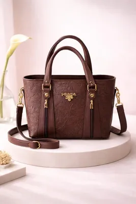 Women's Leather Textured Shoulder Bag thumbnail 5