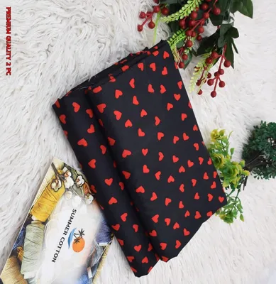 Black Printed 2Pc Polo Cotton Suit for Women thumbnail 2