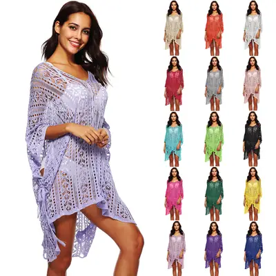 Lightweight Beaded Cover-Up Dress for Women in Multiple Colors