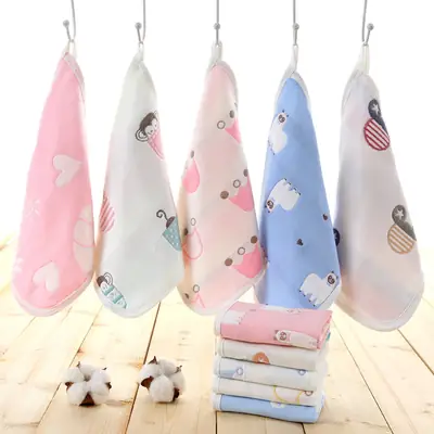 Soft Cotton Baby Towels with Cute Designs for Kids