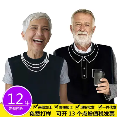 Waterproof Bib for Elderly Men Women Daily Use