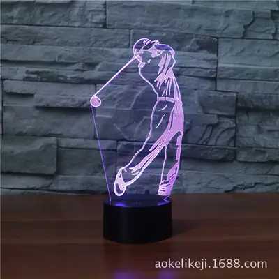 3D Golf Lamp Touch Control LED Lighting Pakistan