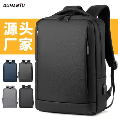 Men Large Capacity Waterproof Business Backpack Black