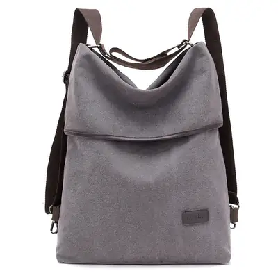 Light Gray Canvas Backpack for Students & Professionals in Pakistan