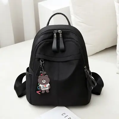 Black Women's Lightweight Oxford Backpack Outdoor