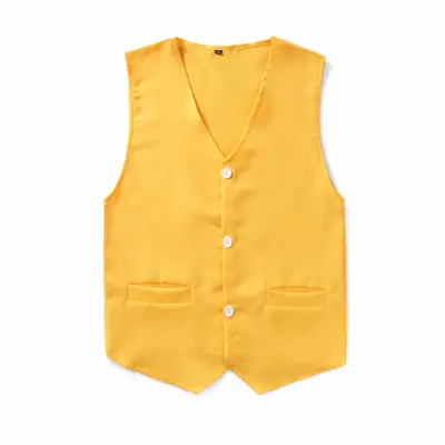 Yellow Children's Button Vest Wholesale