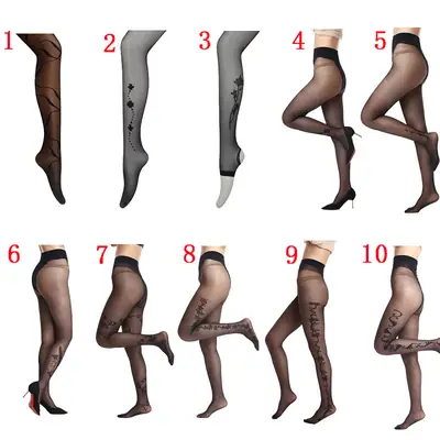 Stylish Black Silk Thigh-High Stockings for Women