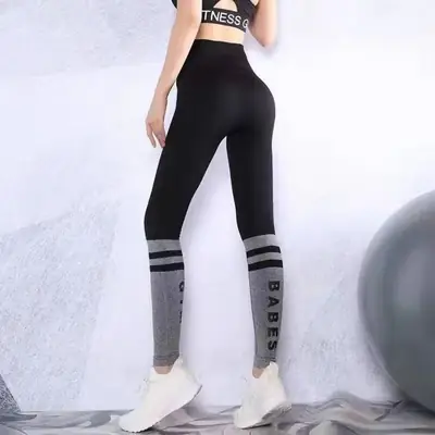 Women High Waist Fitness Pants Black Quick-Dry Running Yoga