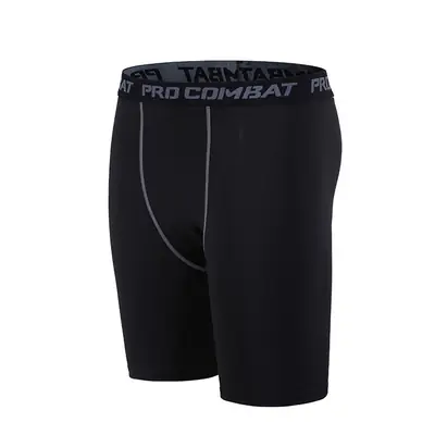 Men Compression Shorts Black Quick-Dry Summer Training